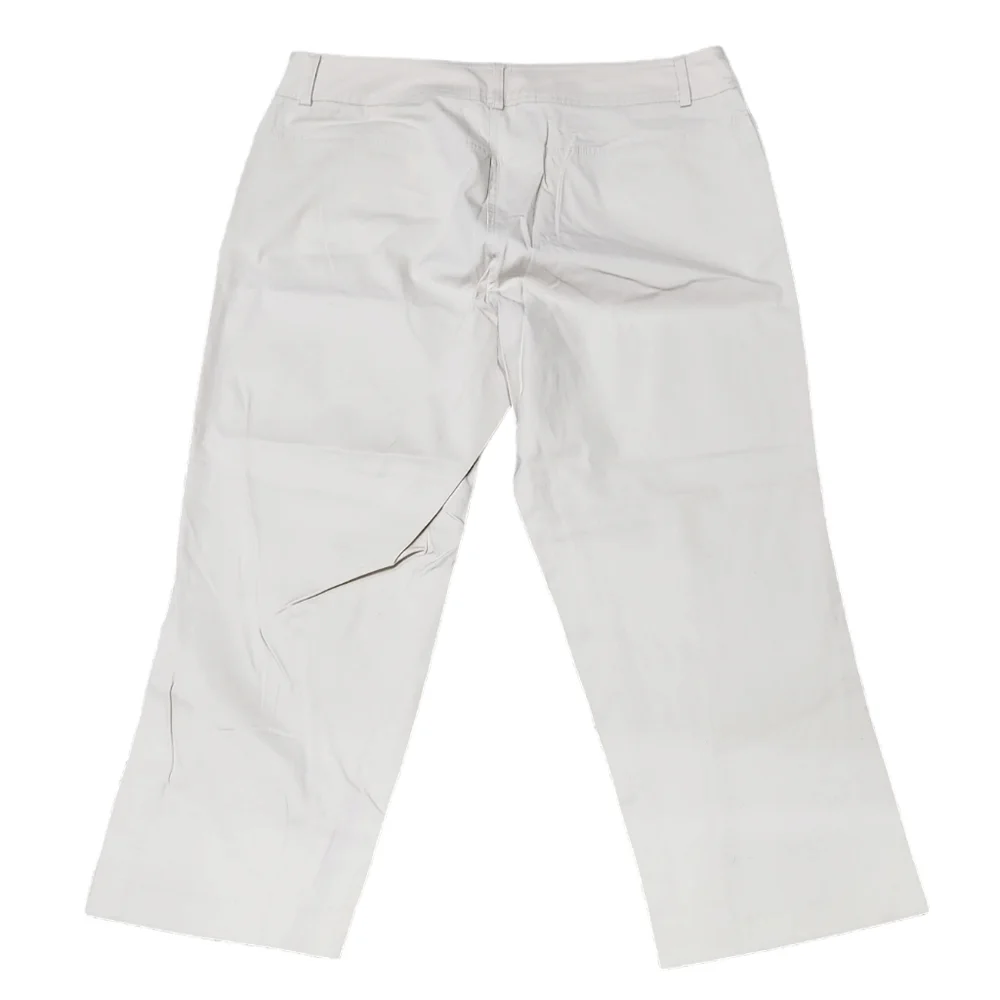 Lane Bryant Double Bottoms Capri Pants Season Collection Off White Size 14 - Picture 2 of 7